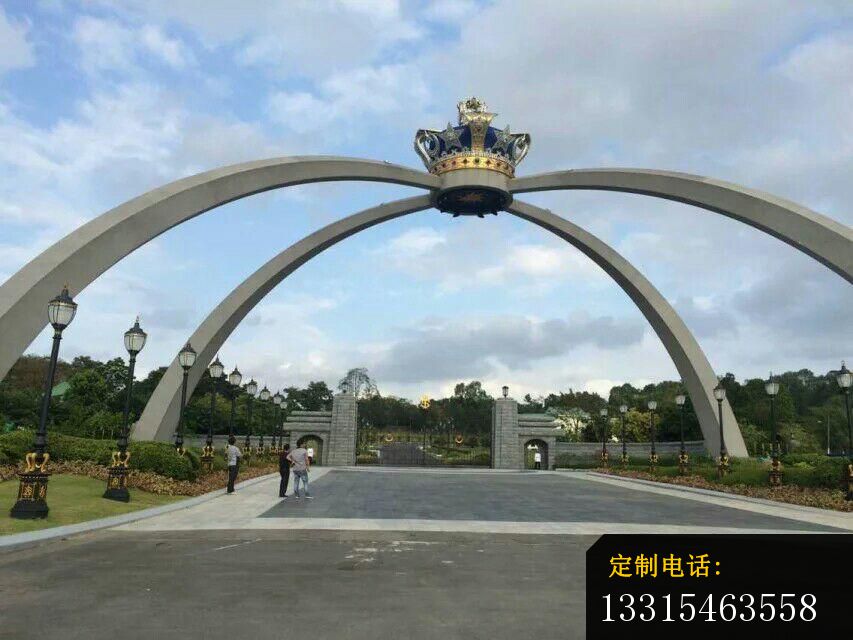 不锈钢皇冠雕塑，广场皇冠不锈钢雕塑_853*640