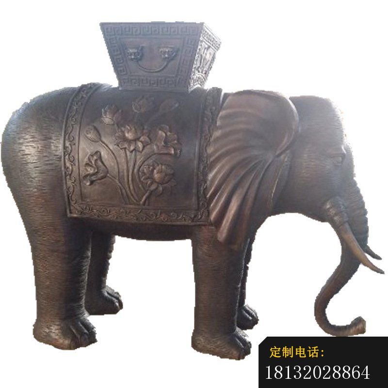 铜雕吉祥大象 园林动物摆件 (3)_800*800