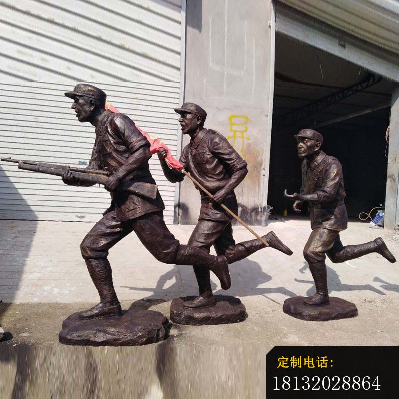 铜雕抗战红军人物摆件 (2)_800*800
