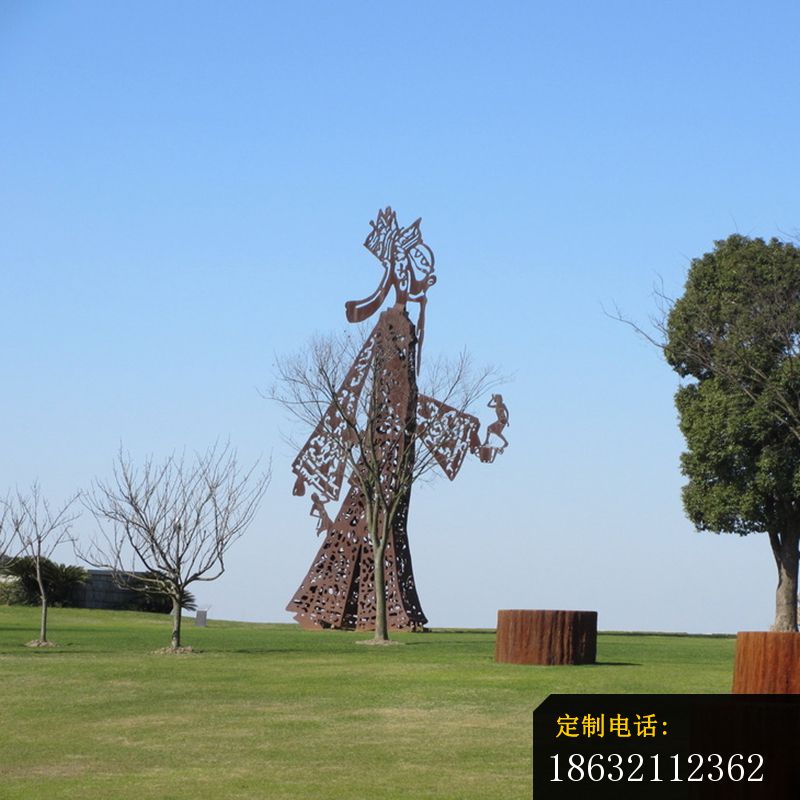 不锈钢皮影戏公园雕塑_800*800