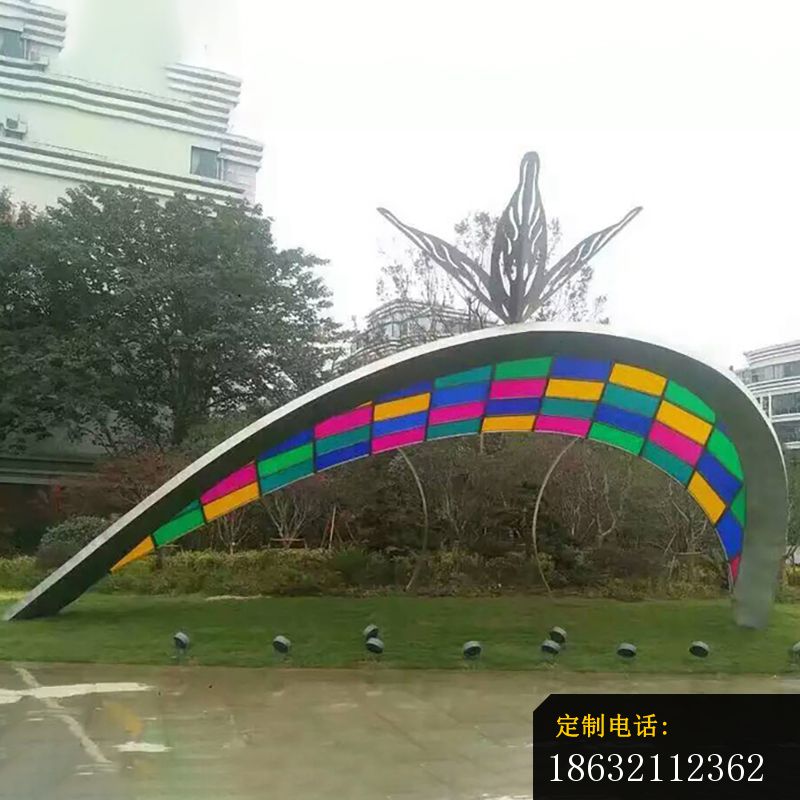 不锈钢彩色拼接  广场景观雕塑_800*800