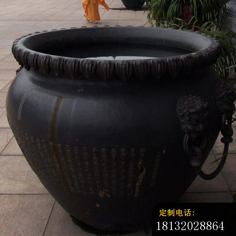 铜雕庭院招财水缸摆件 (5)_750*750