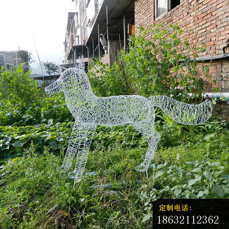 不锈钢狼雕塑 (2)_800*800
