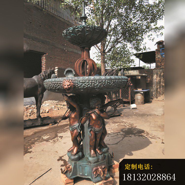 铜雕西方人物喷泉景观雕塑 (1)_750*750