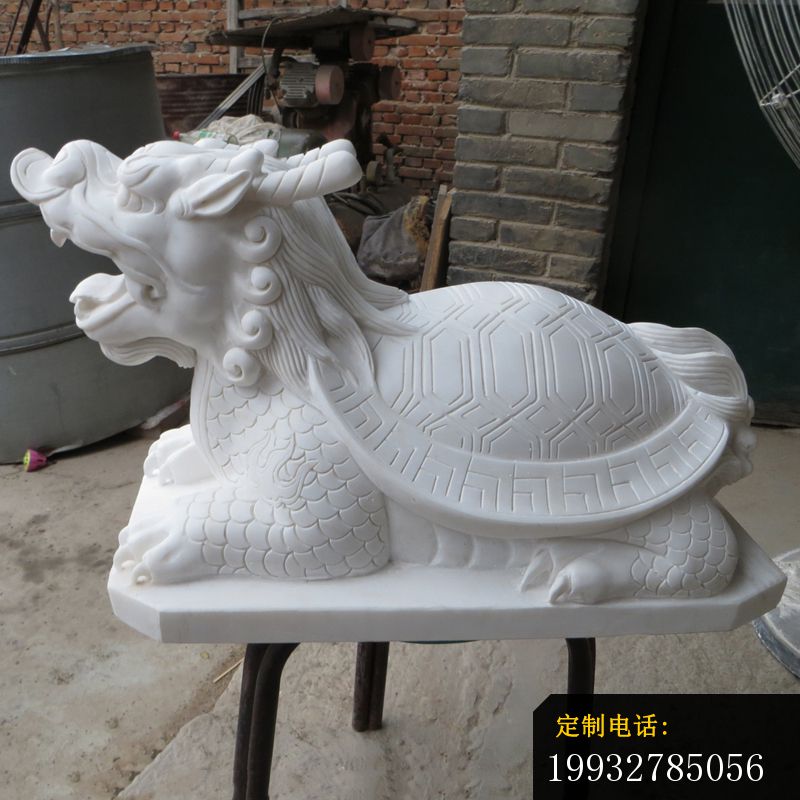 龙龟雕塑，汉白玉龙龟石雕_800*800
