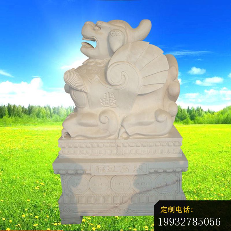 大理石貔貅   石雕公园动物雕塑_800*800