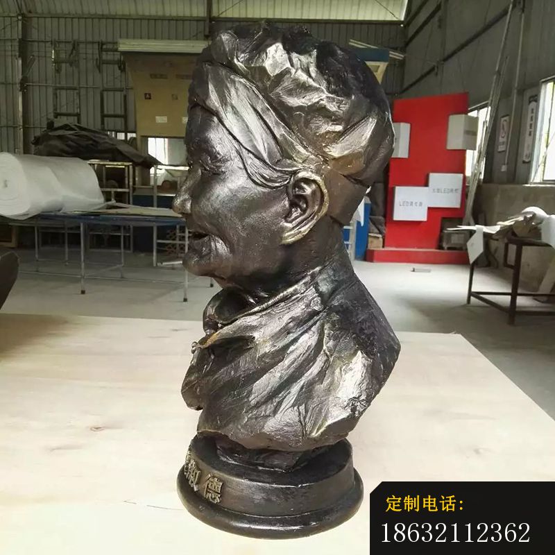 老奶奶胸像铜雕，勤俭淑德铜雕 (3)_800*800