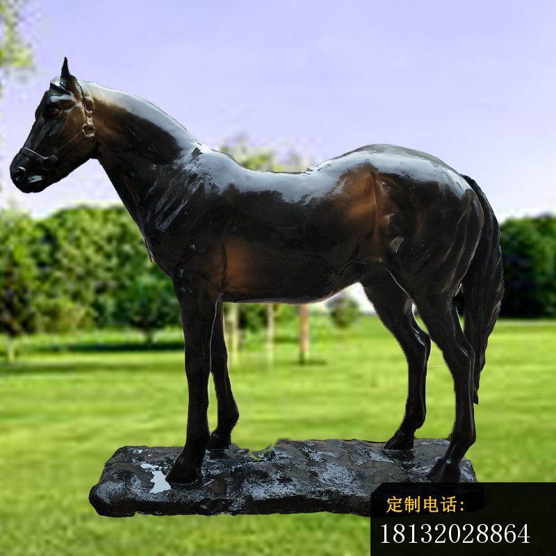 铜雕园林动物装饰景观马雕塑 (1)_800*800