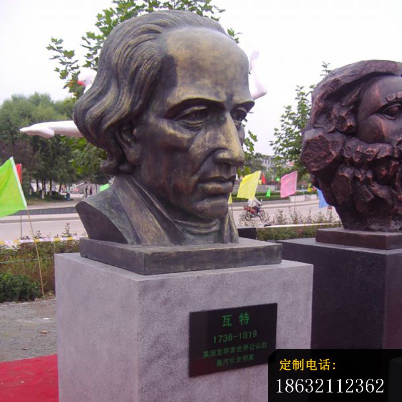 瓦特胸像铜雕，名人铜雕_800*800