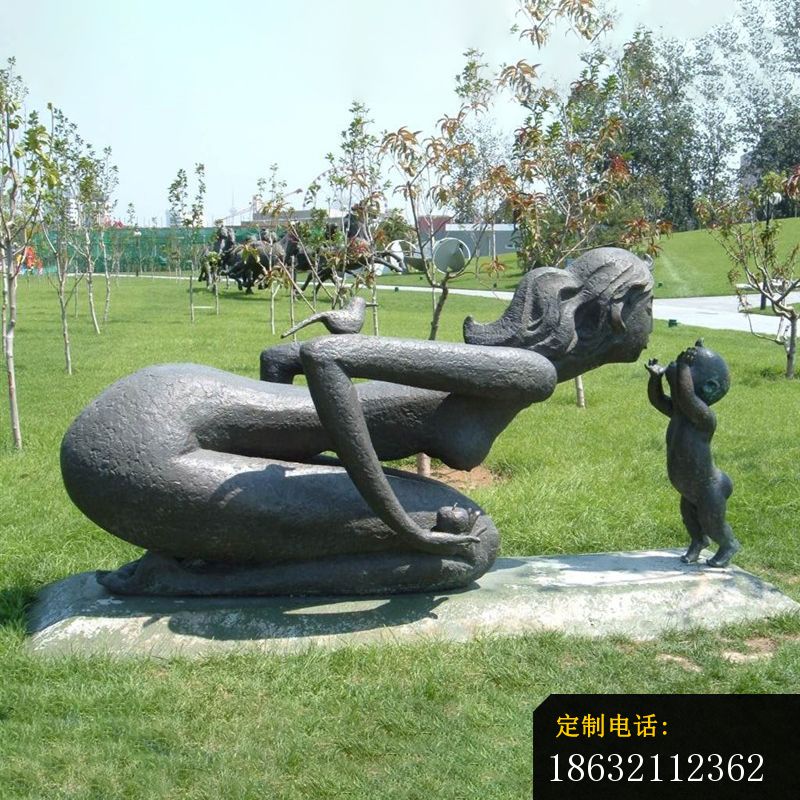 母爱雕塑，公园景观母子铜雕_800*800