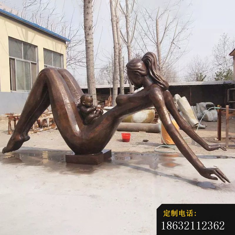母爱铜雕，公园景观铜雕 (1)_800*800