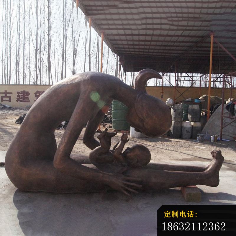 母爱铜雕，公园景观铜雕_看图王_800*800
