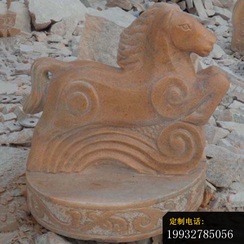 十二生肖石雕，晚霞红抽象动物 (1)_800*800