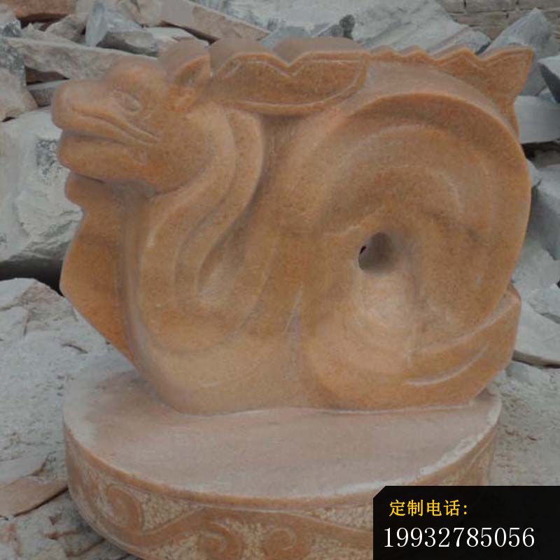 十二生肖石雕，晚霞红抽象动物 (2)_800*800