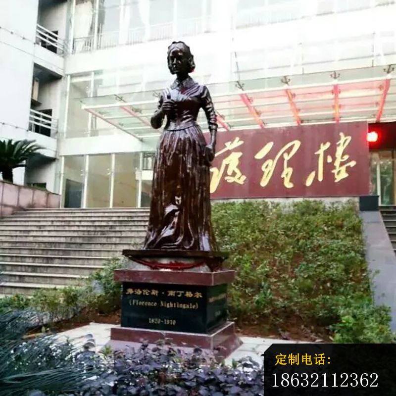 南丁格尔人物铜雕，校园名人雕塑 (1)_800*800