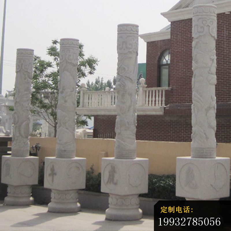 十二生肖柱子，广场石雕柱子 (1)_800*800