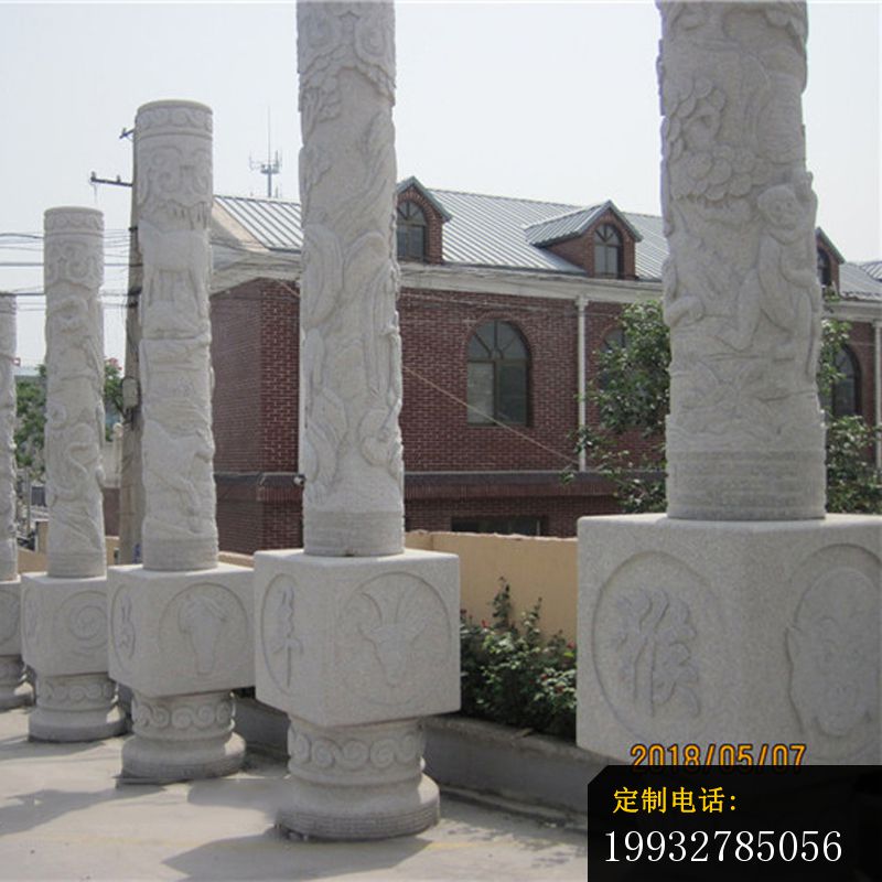 十二生肖柱子，广场石雕柱子 (4)_800*800