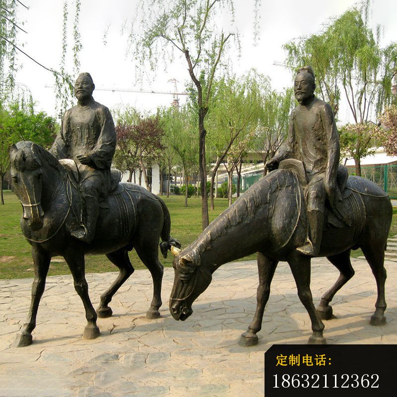 骑马雕塑，铸铜人物骑马_800*800