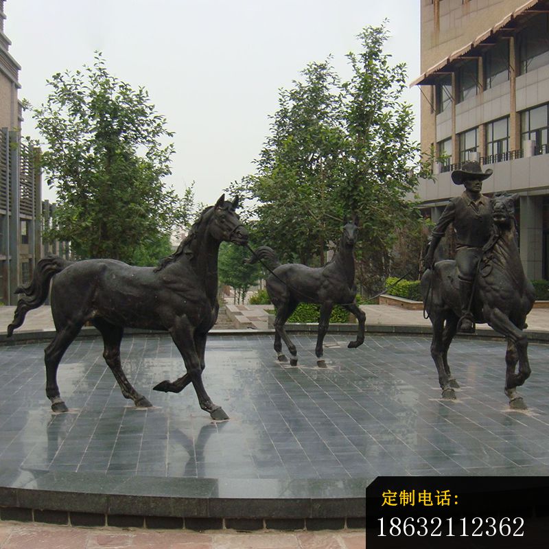 骑马人物铜雕，广场景观雕塑，公园动物雕塑_800*800