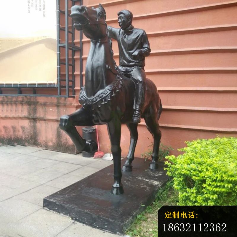 人骑马铜雕，公园骑马铜雕 (1)_800*800