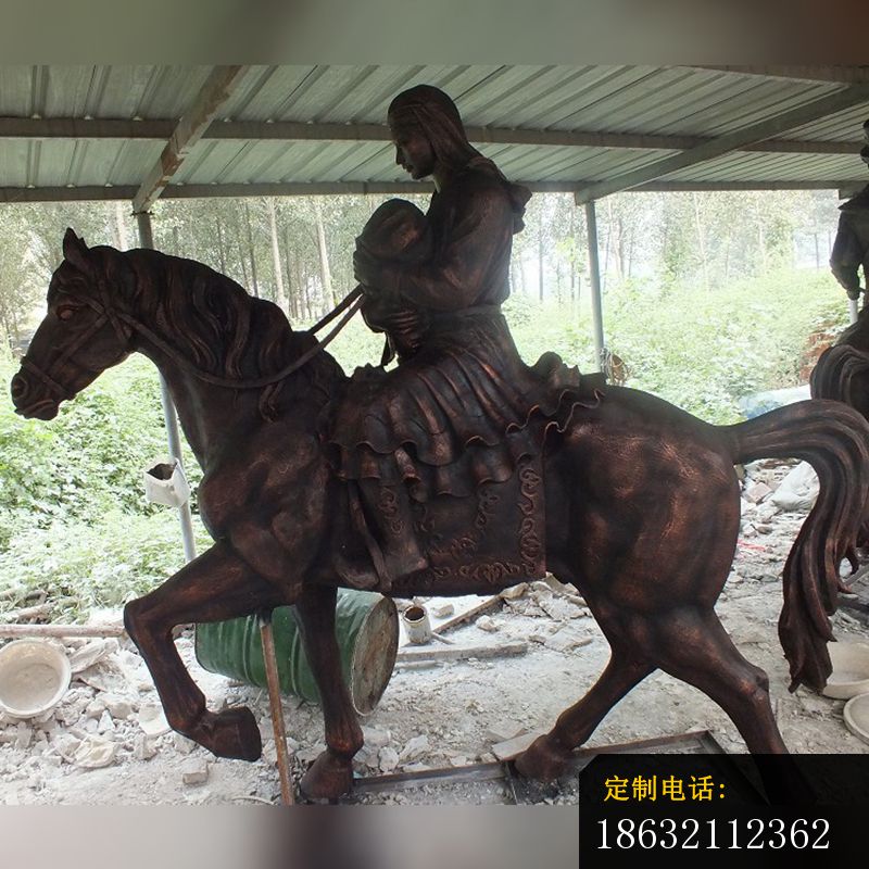 人骑马铜雕，人物铜雕 (3)_800*800