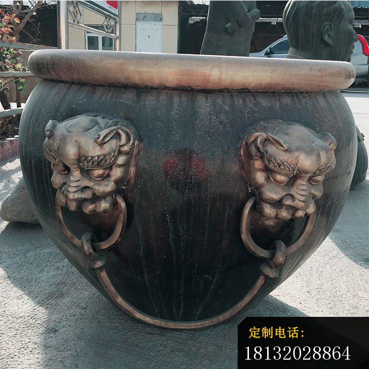 铜雕圆形荷花水缸雕塑 (5)_750*750