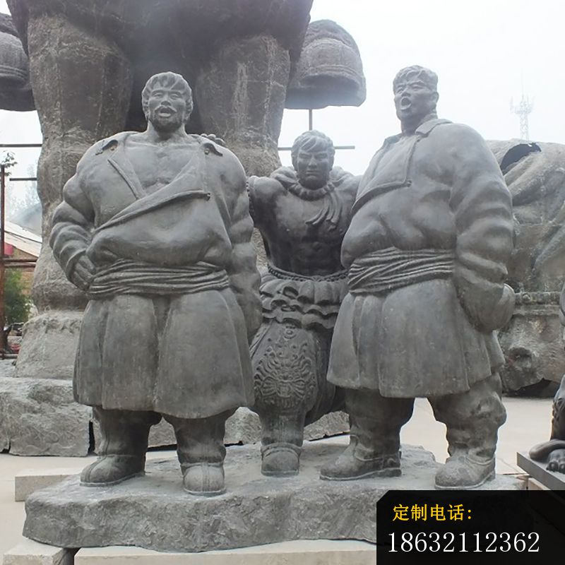 蒙古族人物铜雕，少数民族人物铜雕_800*800