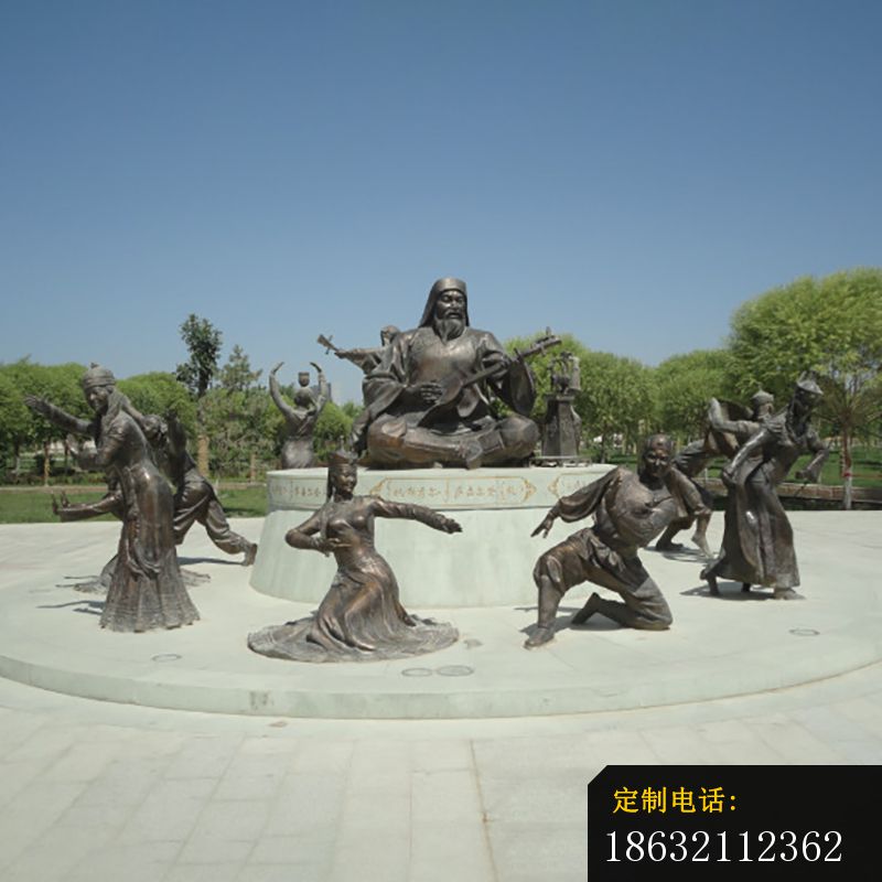 少数民族人物铜雕，公园人物雕塑 (2)_800*800