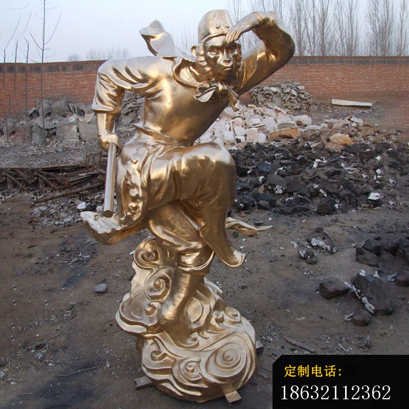 孙悟空铜雕，神话人物铜雕 (1)_800*800
