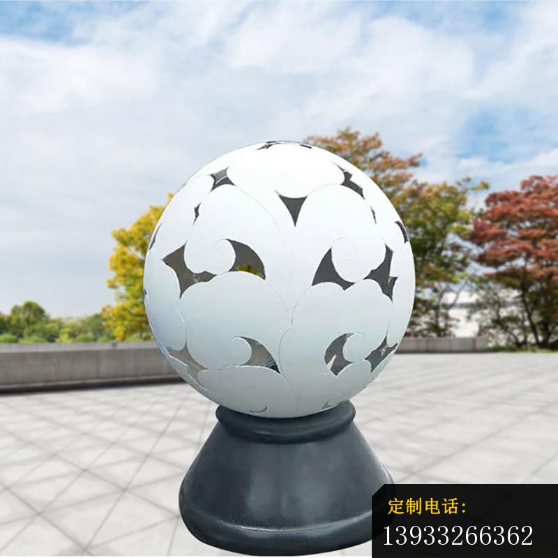 公园不锈钢小型镂空球景观雕塑_800*800