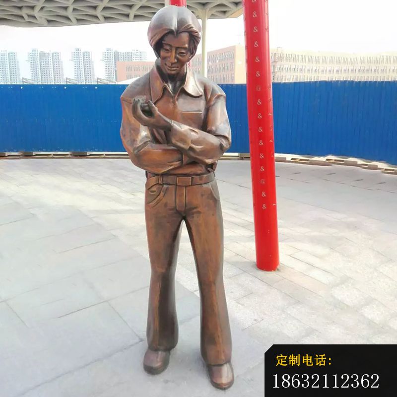 中年妇女铜雕，广场人物铜雕_800*800