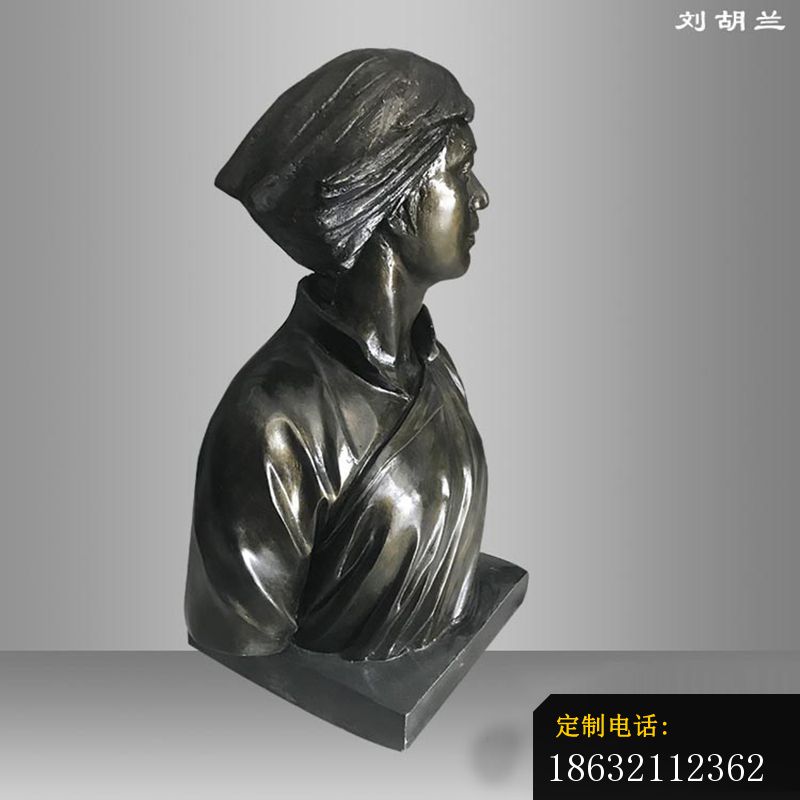 刘胡兰雕塑，铜雕人物雕塑 (2)_800*800