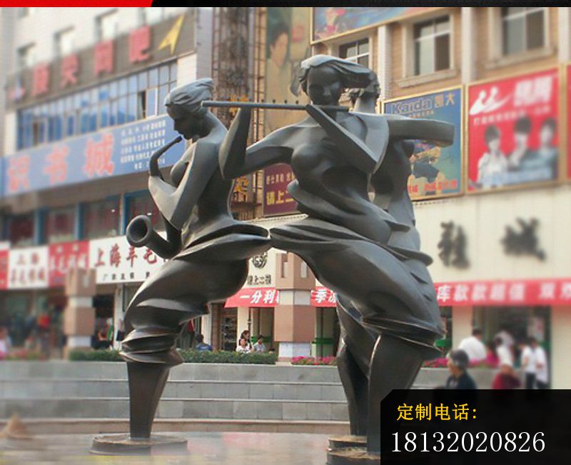铜雕音乐会  广场人物雕塑 (2)_800*651