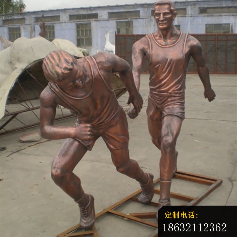 接力跑铜雕，校园铜雕_800*800