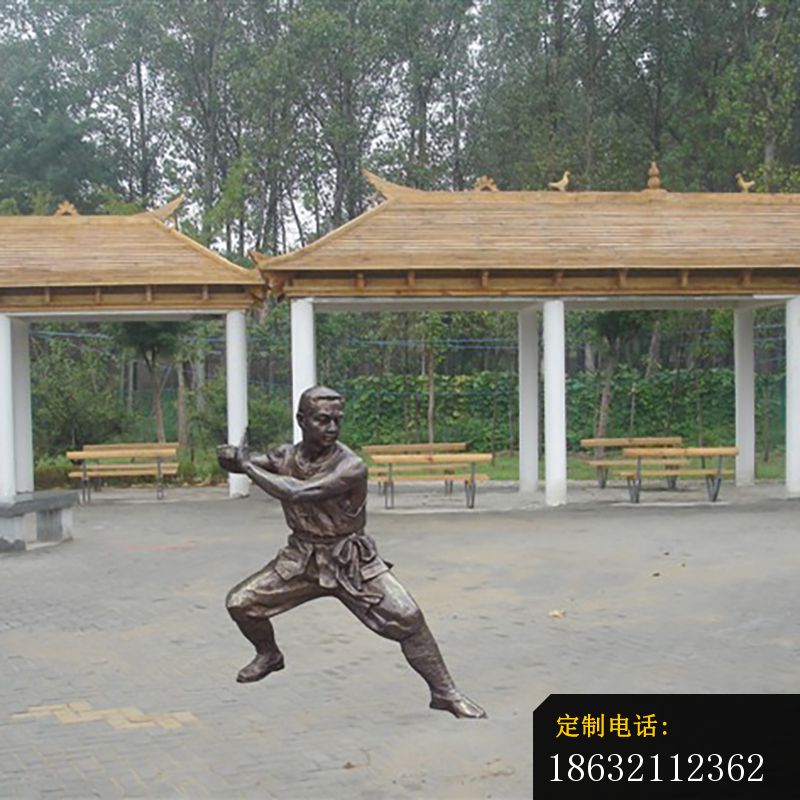 练功铜雕，公园景观铜雕_800*800