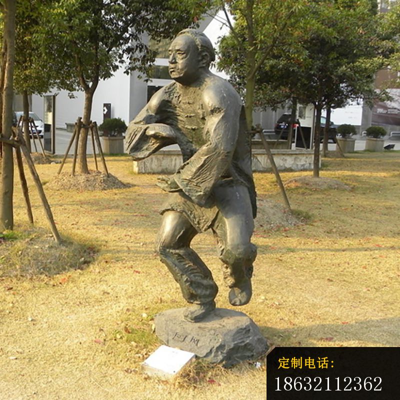 练太极铜雕，广场锻炼铜雕_800*800