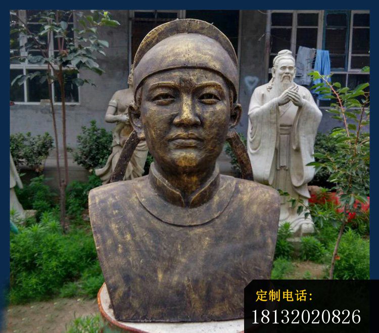 校园古代名人毕昇铜雕_750*660