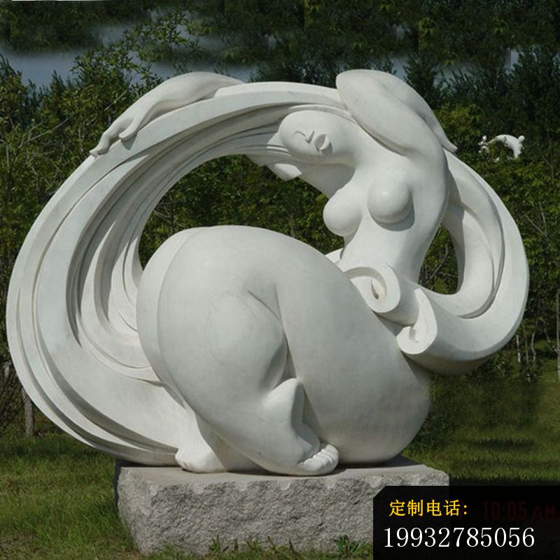 抽象美女石雕，公园抽象石雕_800*800