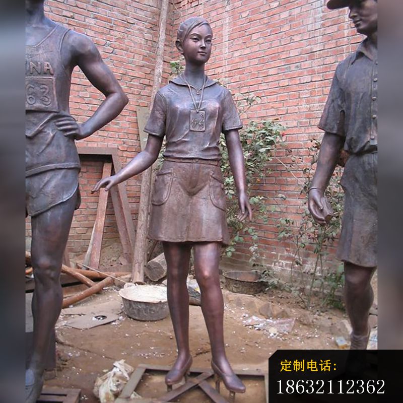 运动员雕塑，广场人物铜雕 (3)_800*800