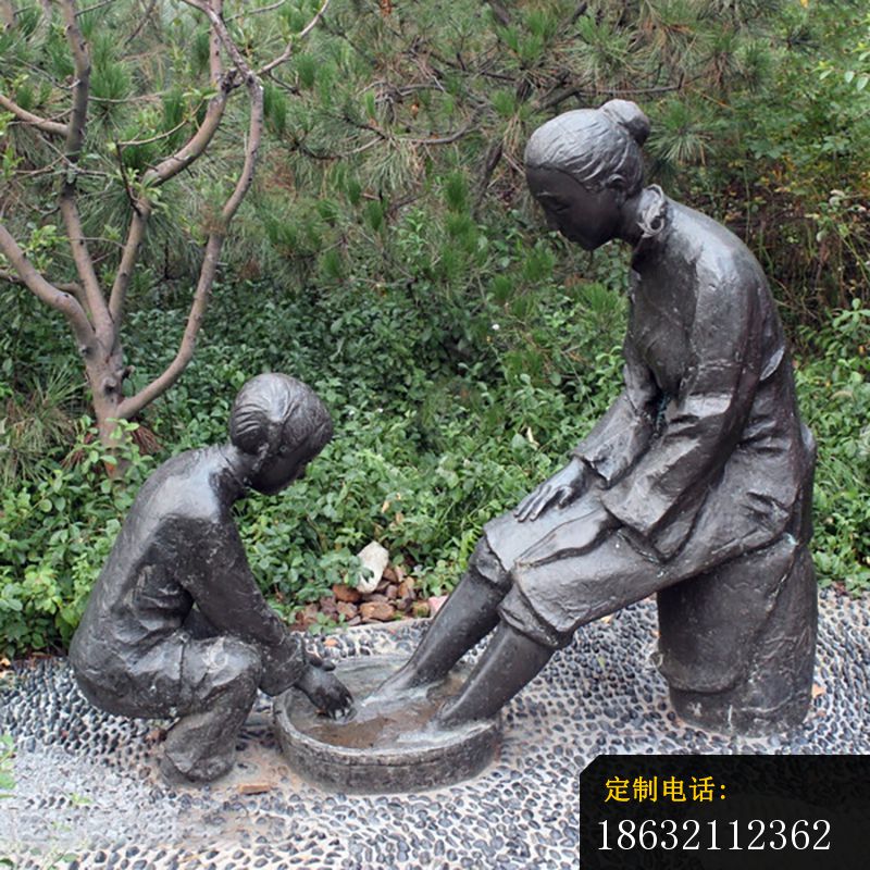 现代孝顺铜雕 (1)_800*800