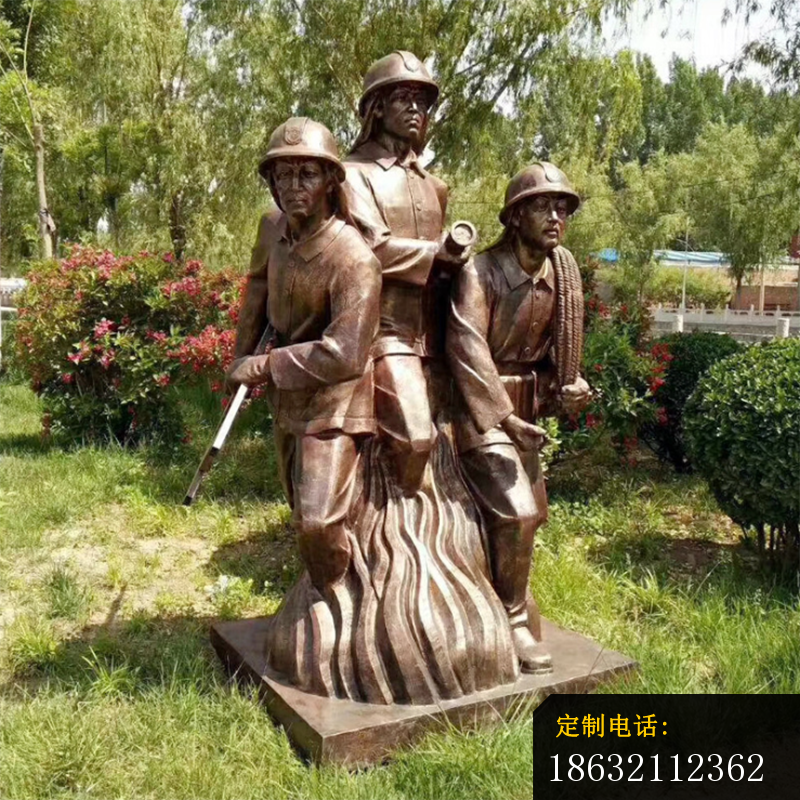 消防人物铜雕 (1)_800*800