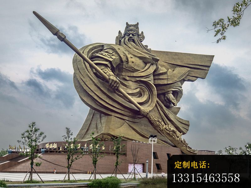 不锈钢关公雕塑，广场大型关公像 (3)_800*600