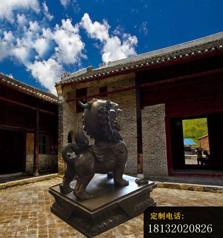 铸铜北京狮子    庭院招财动物铜雕 (2)_750*800