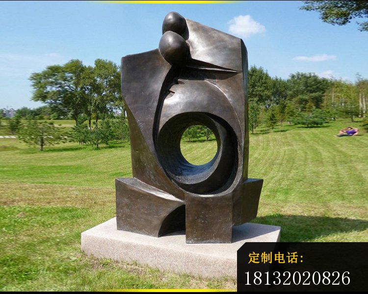 铸铜抽象雕塑   铜雕公园景观摆件 (3)_750*601