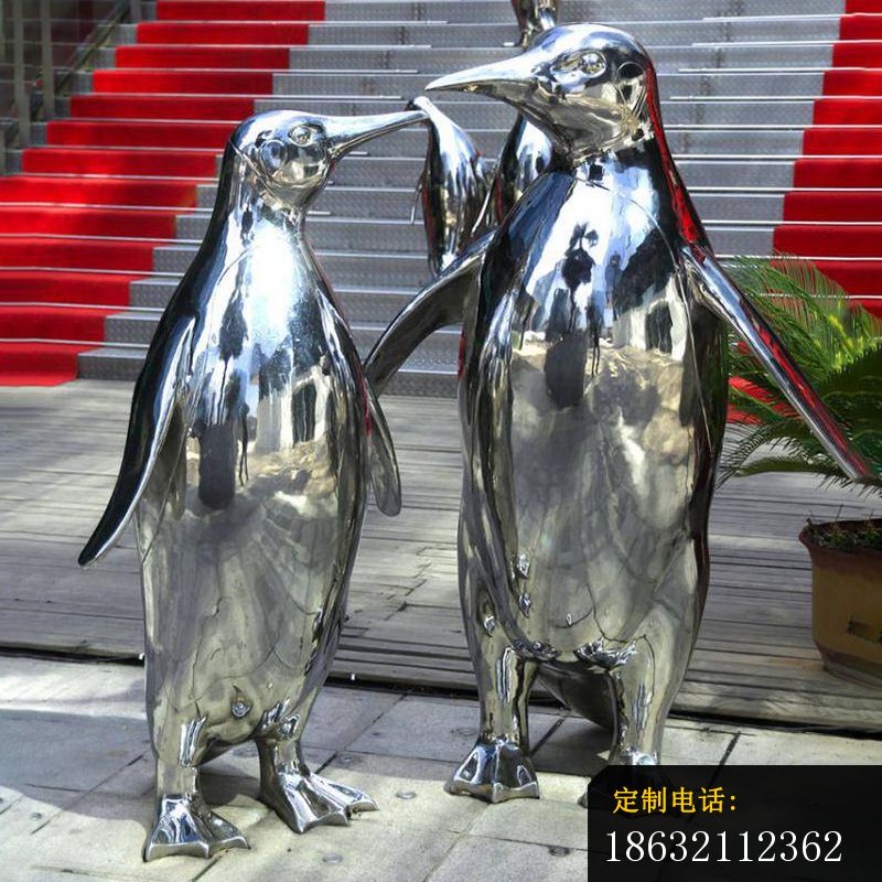 不锈钢企鹅雕塑 (1)_800*800