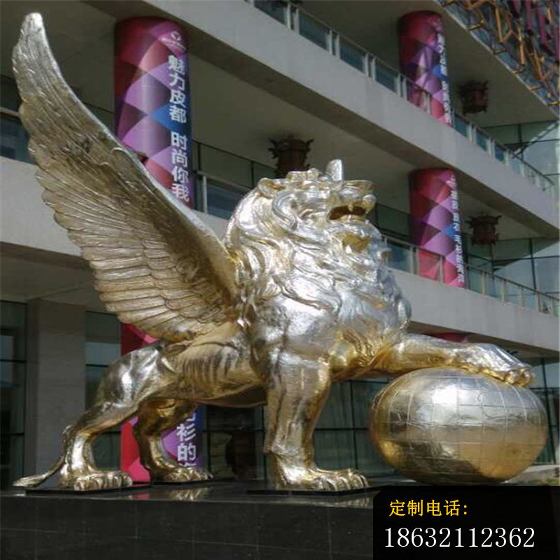 不锈钢狮子雕塑 (1)_800*800