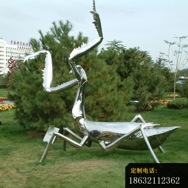 不锈钢螳螂雕塑 (1)_800*800