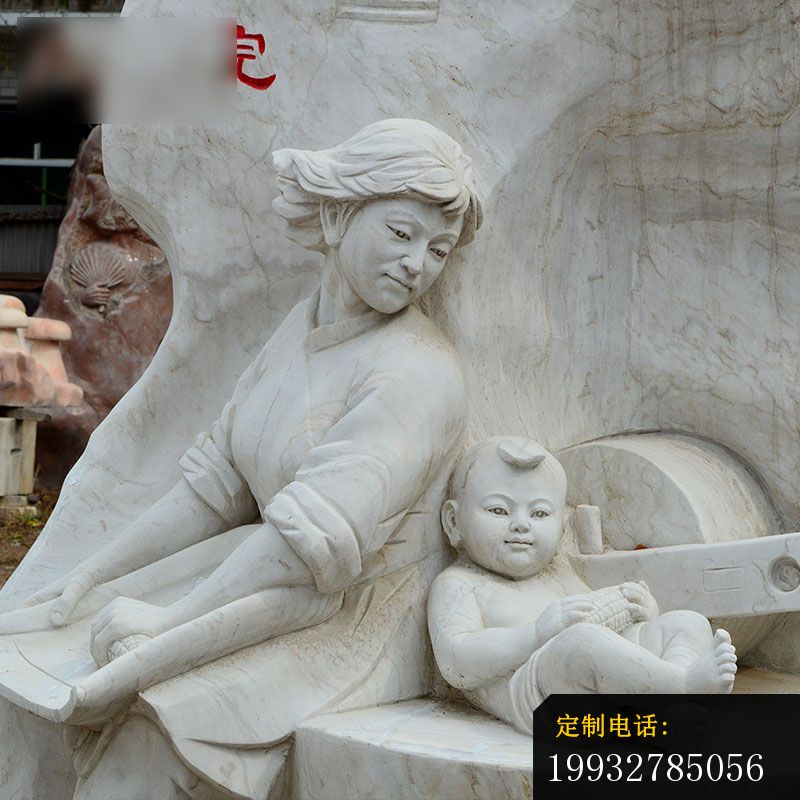 大理石母子  石雕广场人物雕塑_800*800