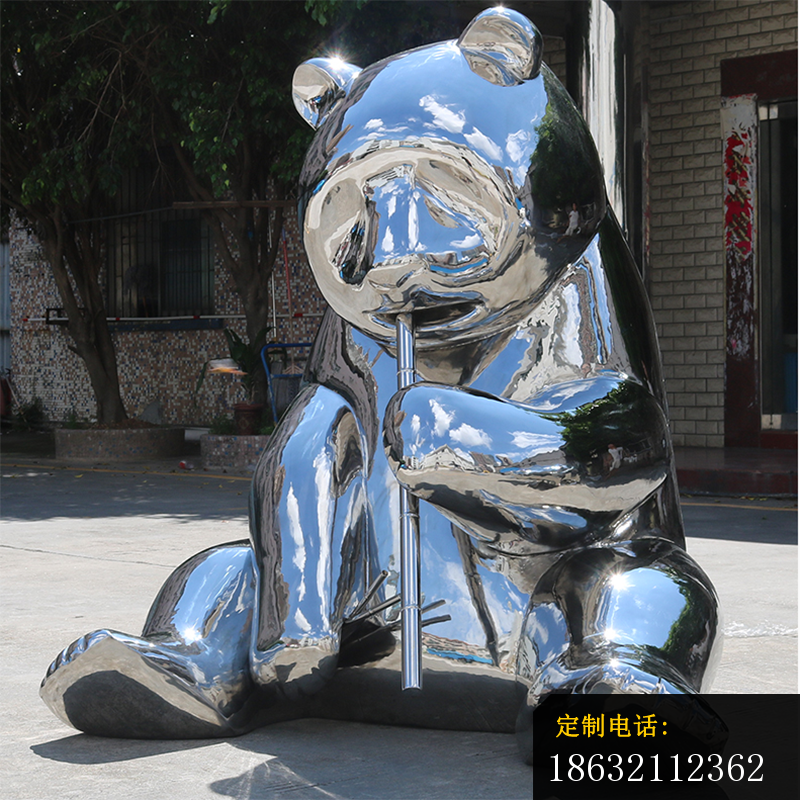 不锈钢熊猫雕塑 (1)_800*800