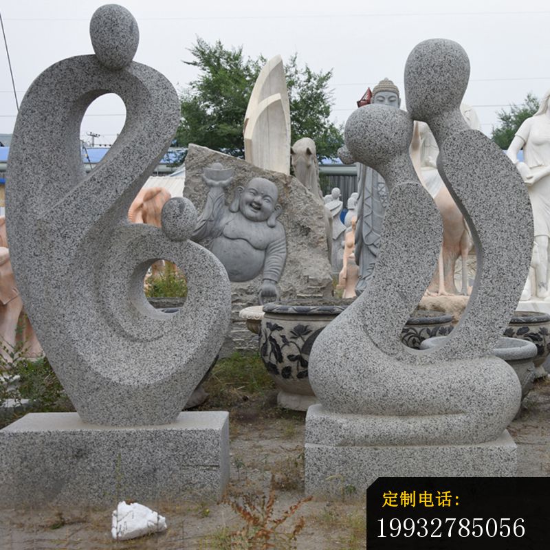 大理石母子雕像，公园景观石雕_800*800